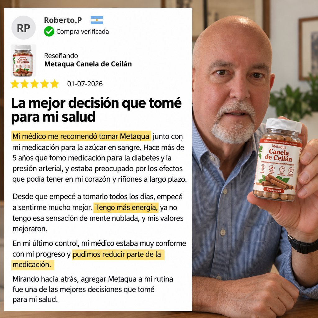 Opinión de un cliente sobre Metaqua Canela de Ceilán